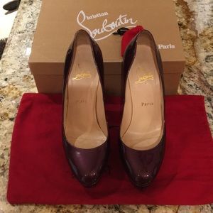 CHRISTIAN LOUBOUTIN BIANCA 140. PURPLE
